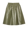 Prada Women's Green Pleated Mini Skirt