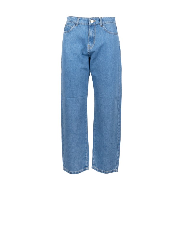 Gestuz Jeans a Zampa Mid Blue Washed