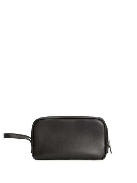 Dolce & Gabbana Black Plongé Calfskin Toiletry Bag