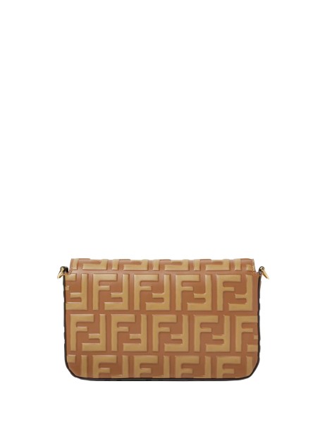 FF Diamonds Wallet On Chain Leather Brown