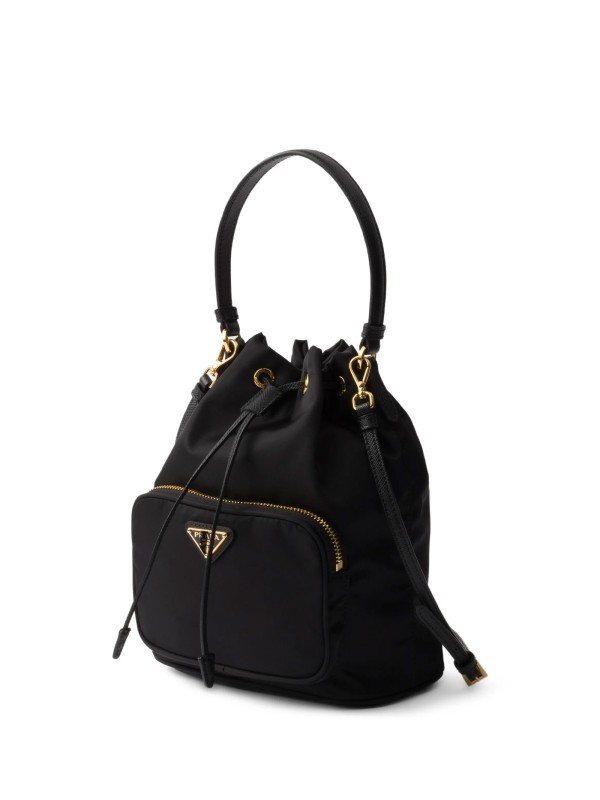 Borsa a secchiello Prada Duet in Re-Nylon