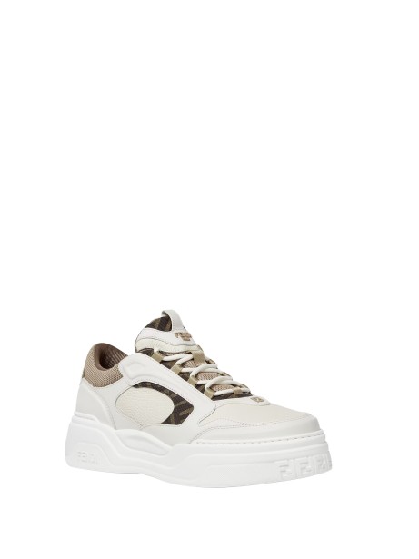 Fendi Force White Leather Low-Top Sneakers 2