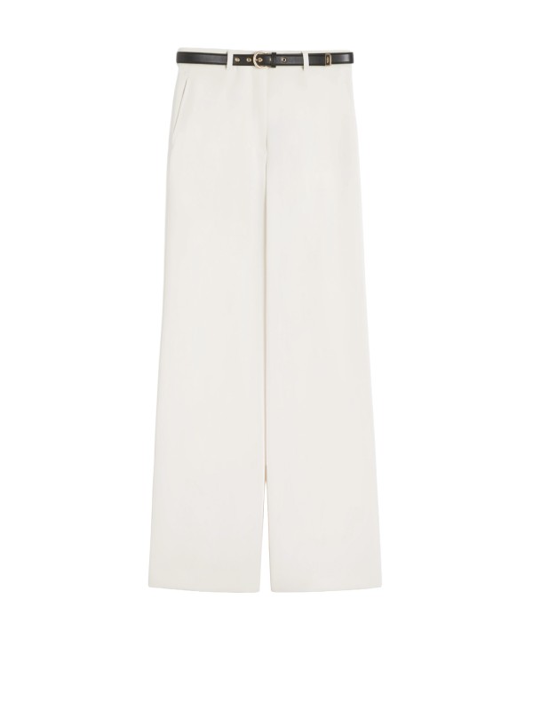 Max Mara Amico Cady Trousers with Belt in Beige