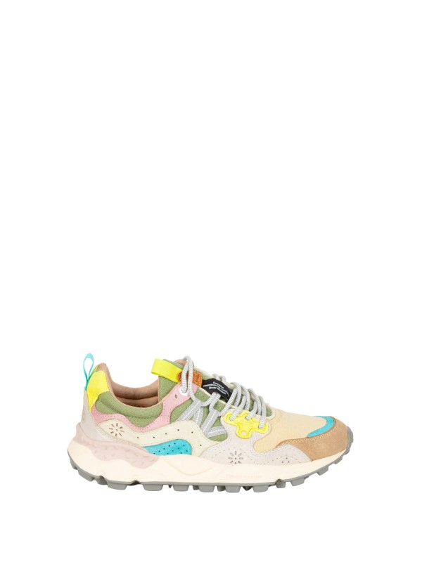 Flower Mountain Yamano Beige Low-Top Sneakers