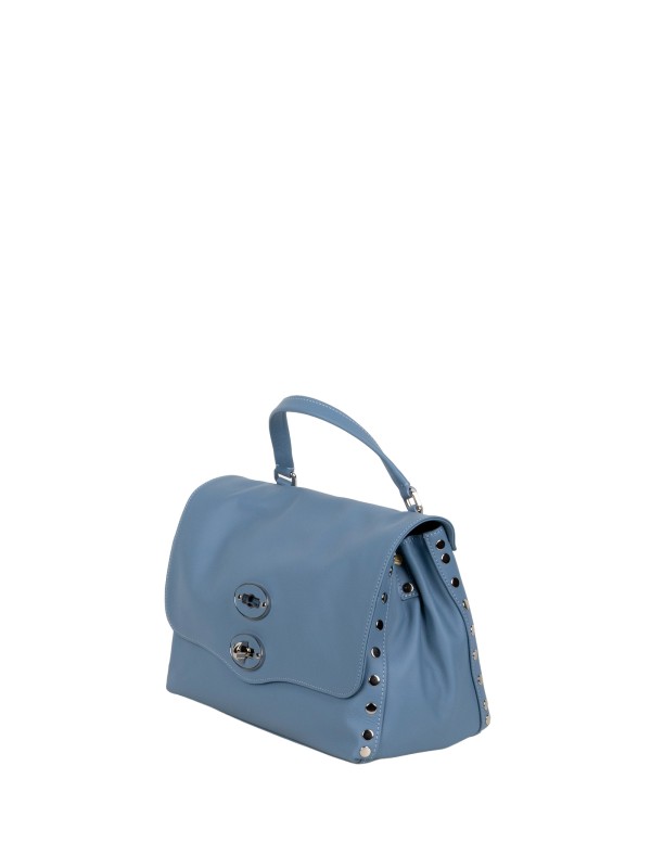 Zanellato Postina® Small Blue Leather Handbag