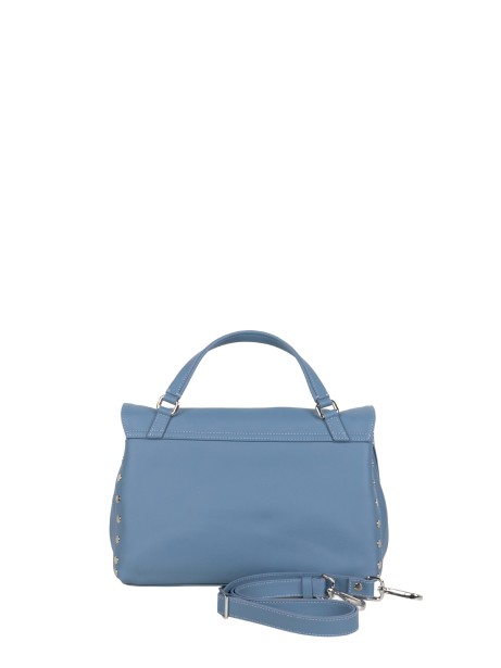 Borsa Postina® Small in Pelle Liscia Blue Zelante