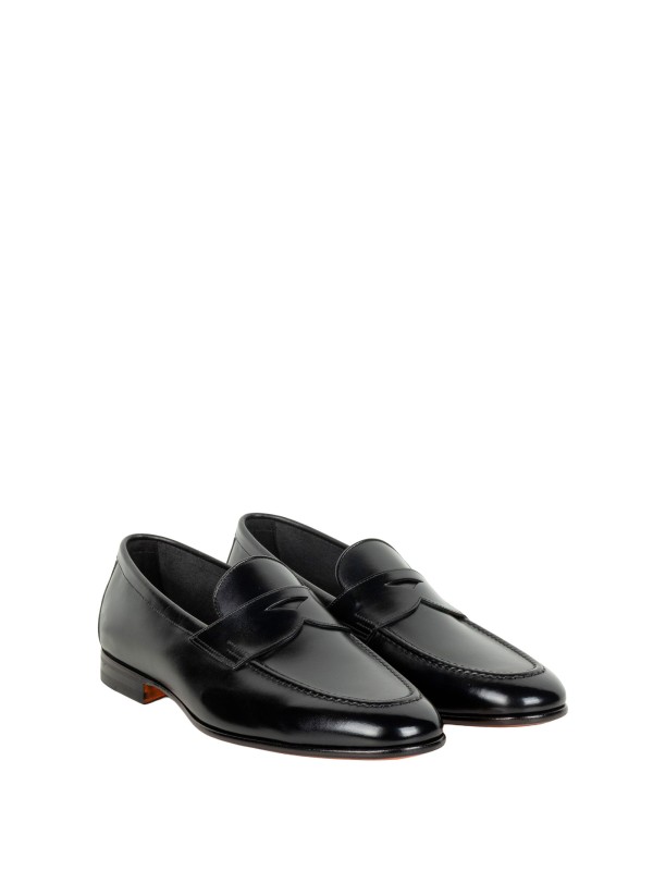 Church's Maesteg Black Leather Penny Loafers