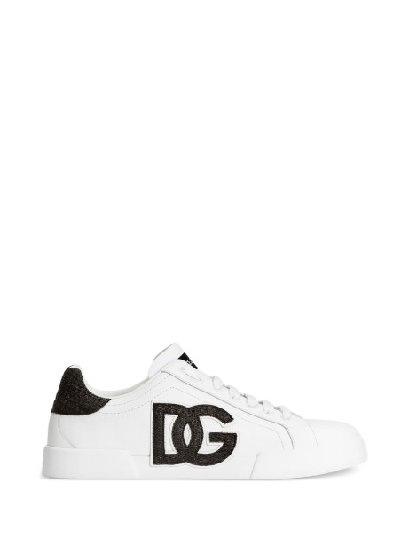 Dolce & Gabbana Portofino Light Strobel Leather Sneakers