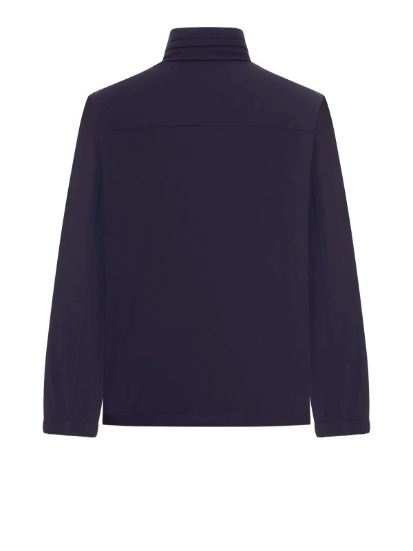 Fay Textured Lightweight Jacket - Dark Green