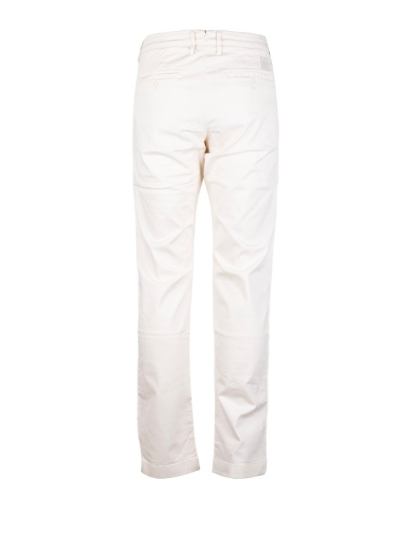 STILOSOPHY Men's Ivory Chinos - Italian-Made Comfort