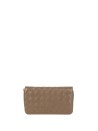 Bottega Veneta Intrecciato Stamp Zip Around Wallet in Cypress