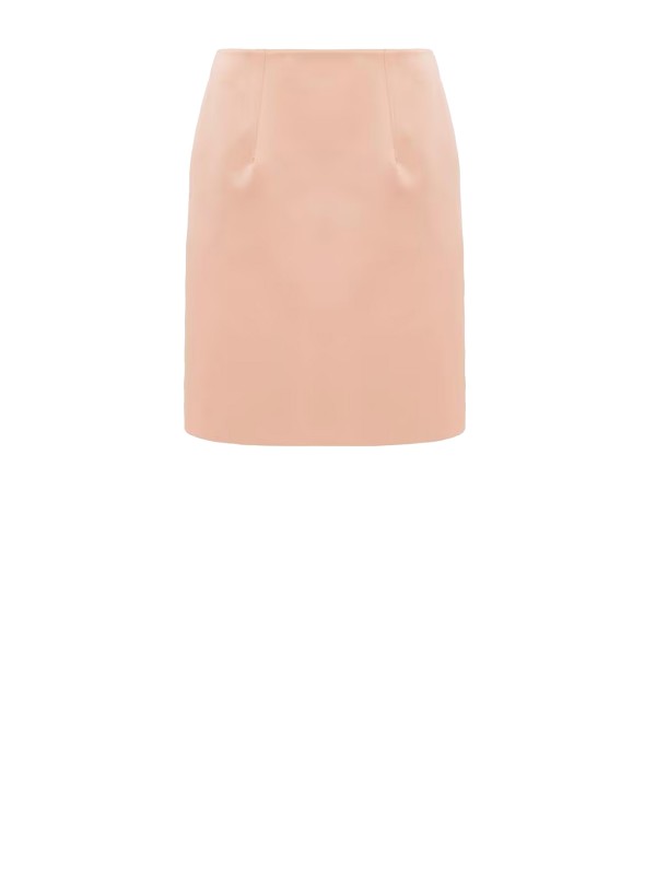 Chloé Rose Dust Satin Pencil Skirt