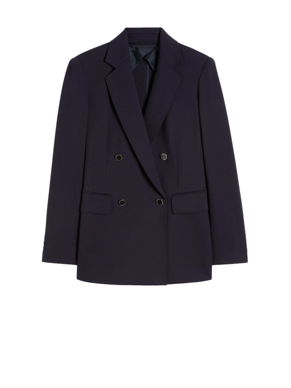 Blazer doppiopetto in jersey Milano blu