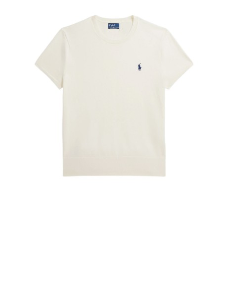 T-shirt Polo Ralph Lauren in cotone e lino con taschino