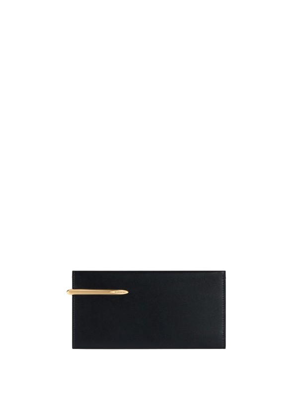 Givenchy Black Leather Long Wallet
