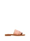 Mule Woody in Lino Caramello di Chloé