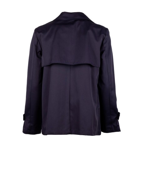 Water-Repellent Gabardine Cropped Trench Coat 2