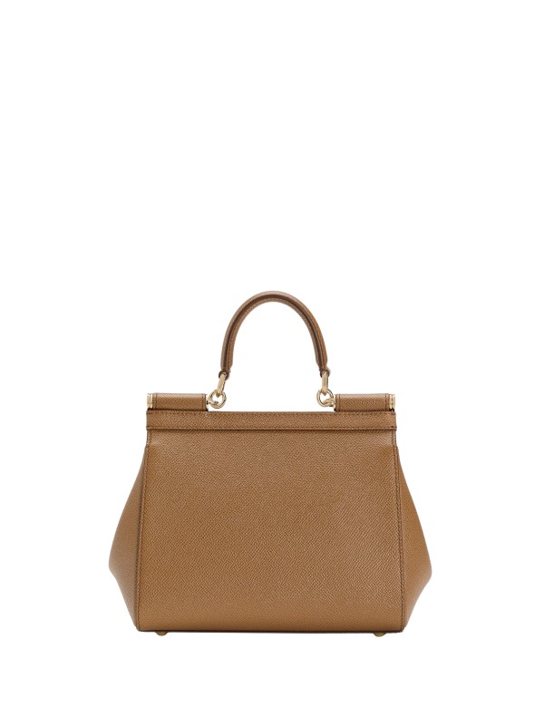 Large Sicily Handbag in Brown Calfskin