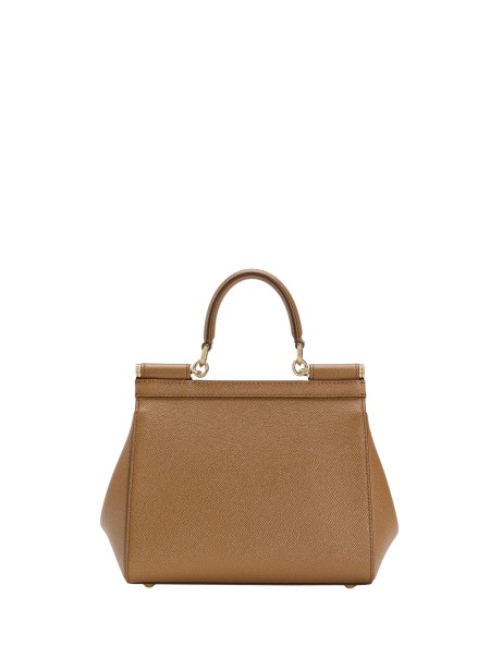 Large Sicily Handbag in Brown Calfskin