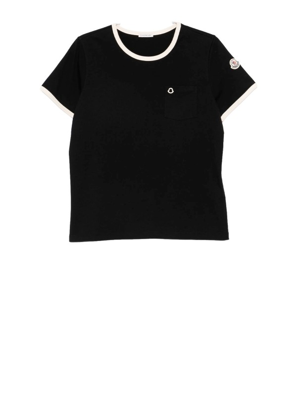 T-shirt Moncler con logo ricamato