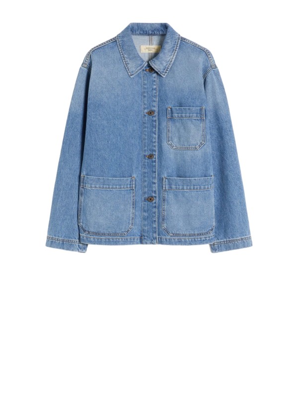 Giacca a Camicia in Denim Autentico Blu - Weekend Max Mara
