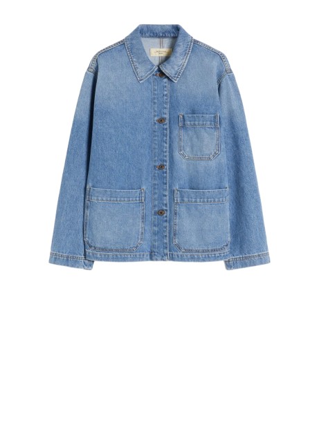 Giacca a Camicia in Denim Autentico Blu - Weekend Max Mara