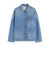 Giacca a Camicia in Denim Autentico Blu - Weekend Max Mara