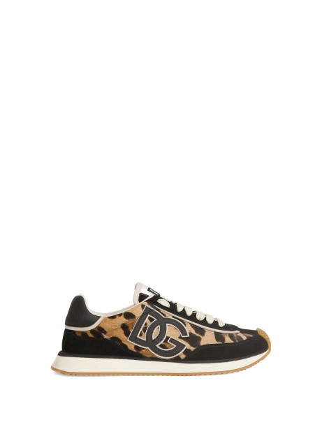 Dolce & Gabbana DG Cushion Suede and Cavallino Sneakers