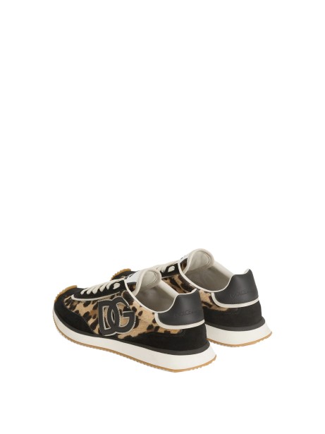 Dolce & Gabbana DG Cushion Suede and Cavallino Sneakers