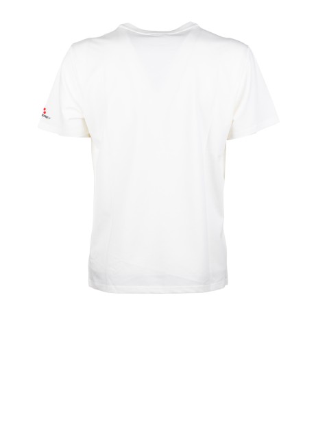 T-shirt in jersey di cotone e poliestere 2