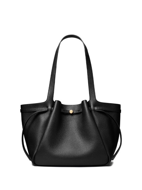 Borsa Tote Romy in Pelle Nera di Tory Burch