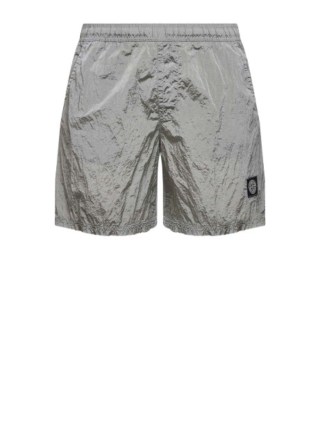 Stone Island Crinkled Nylon Swim Shorts