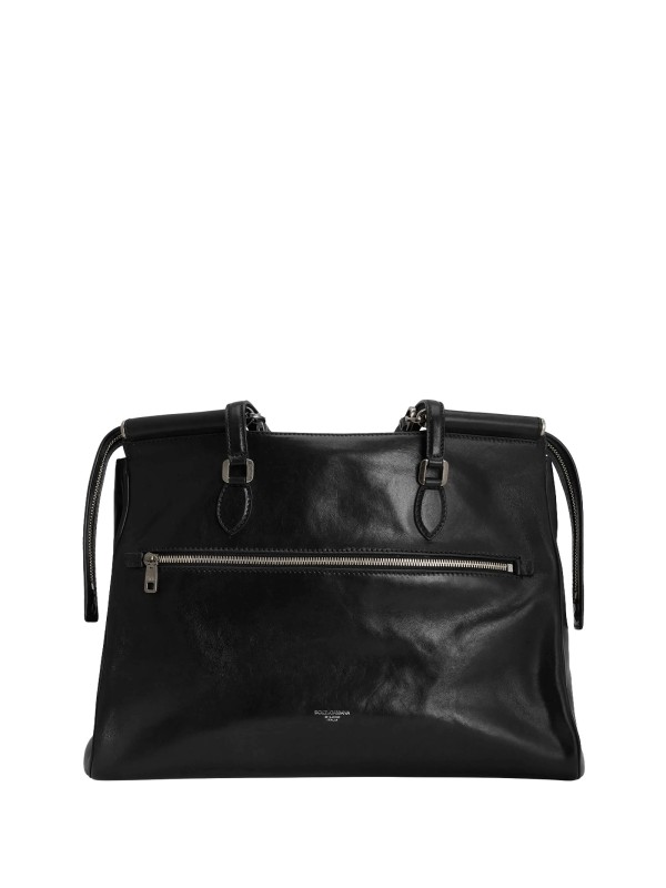 Borsa Vittoria in Pelle di Vitello Nera - Dolce&Gabbana