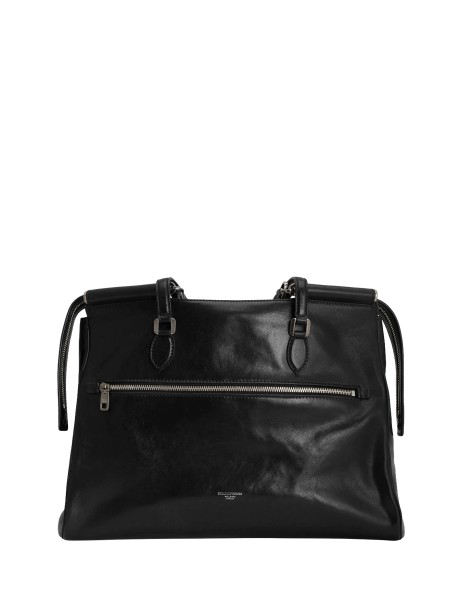Borsa Vittoria in Pelle di Vitello Nera - Dolce&Gabbana