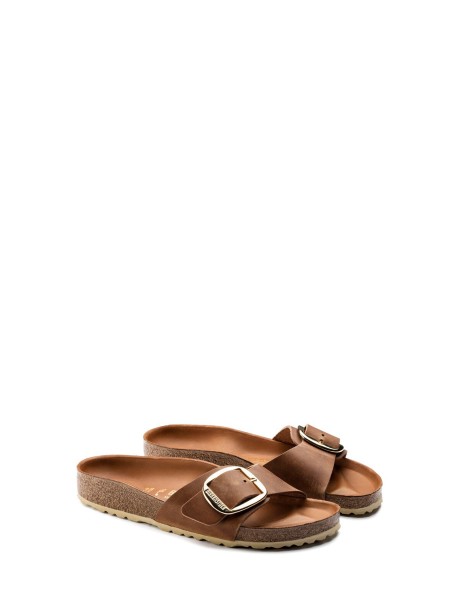 Birkenstock Madrid Big Buckle Oiled Leather Sandal
