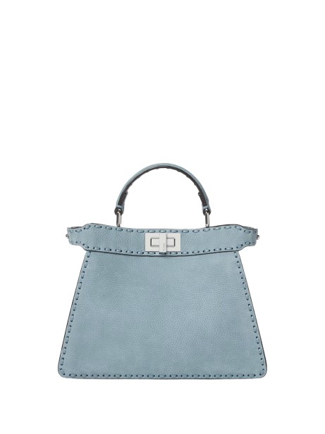 Fendi Peekaboo ISeeU Small Bag in Mercury Blue