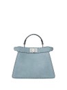 Borsa Fendi Peekaboo ISeeU Small Blu Mercurio