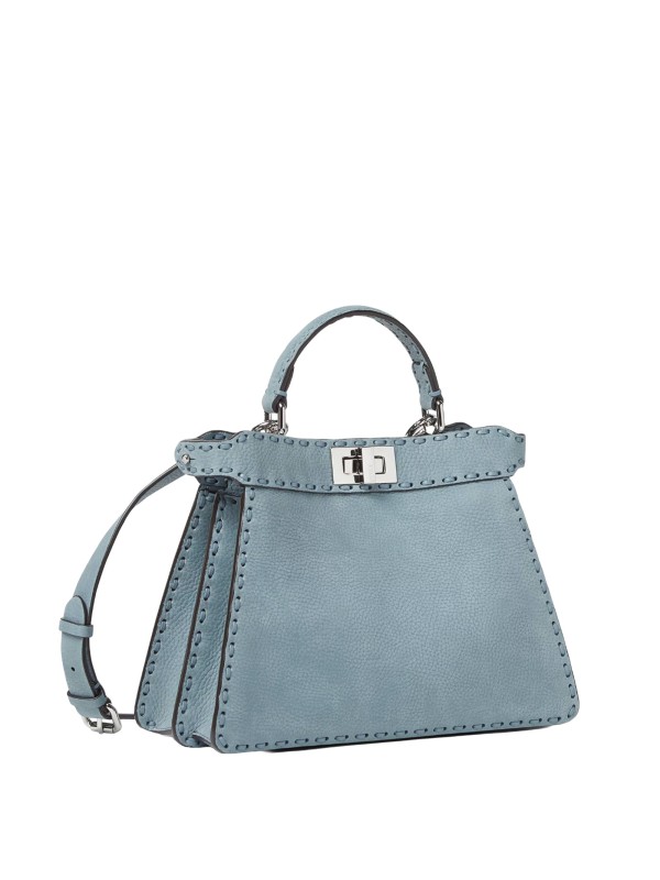 Fendi Peekaboo ISeeU Small Bag in Mercury Blue