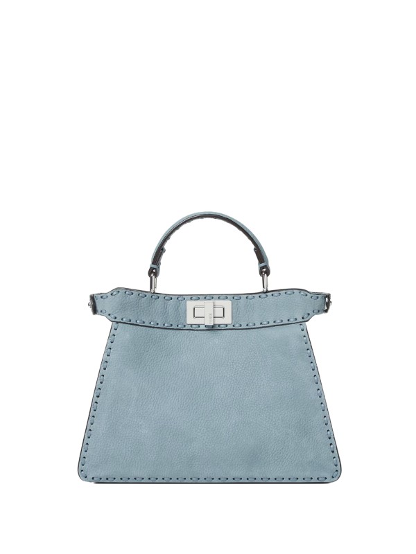 Fendi Peekaboo ISeeU Small Bag in Mercury Blue