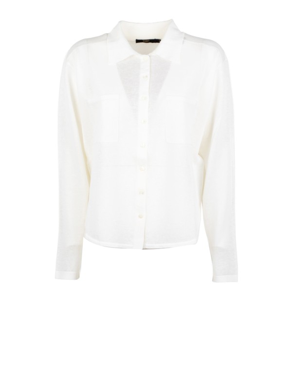 Camicia Seventy con Design a Inserti in Toni Neutri