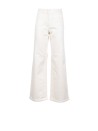 Marella Sport Women's White Wide-Leg Jeans