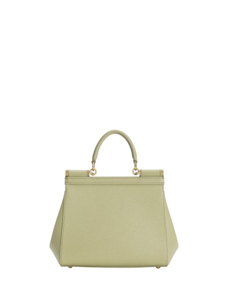 Borsa Sicily Small in Pelle Verde di Dolce & Gabbana