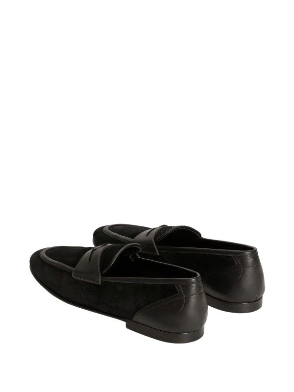 Ariosto Black Calfskin Loafers