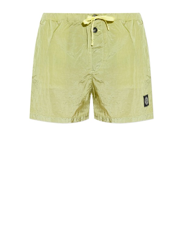 Stone Island Military Green Nylon Metal Swim Shorts