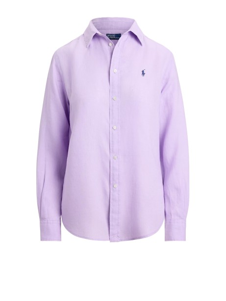 Camicia Polo Ralph Lauren Light Mauve a Maniche Lunghe