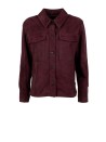 Bordeaux Suede Shirt Jacket - Marella