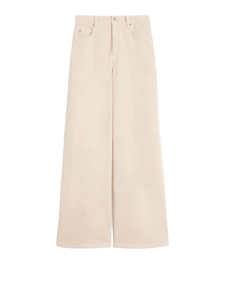 Alfeo Beige Cotton Gabardine Trousers