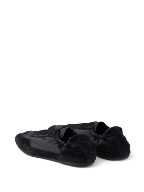 Prada Black Patent Leather Moccasins