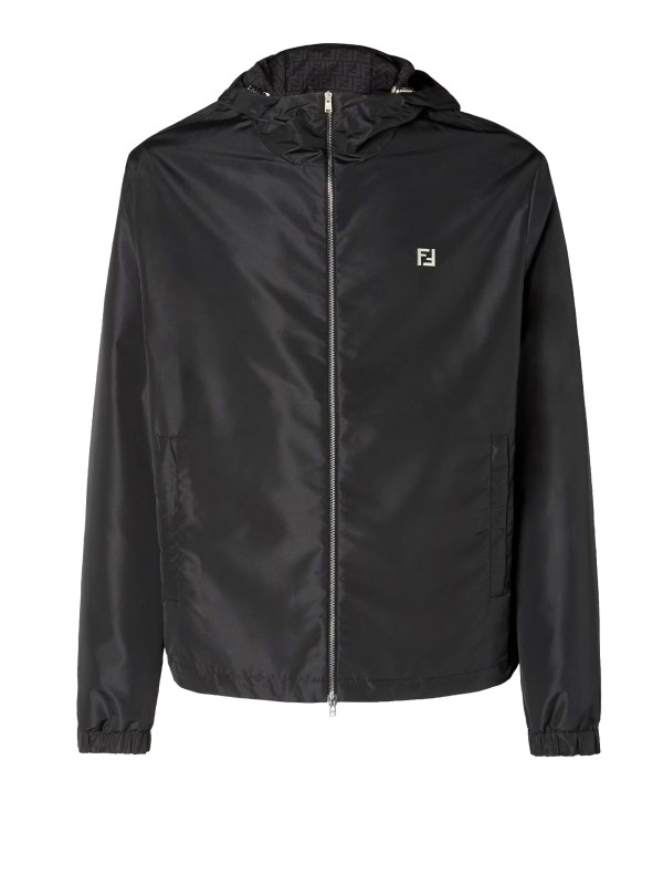 Fendi Black Technical Fabric Blouson
