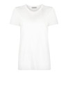 Moncler Women's White Crew-Neck Cotton T-Shirt